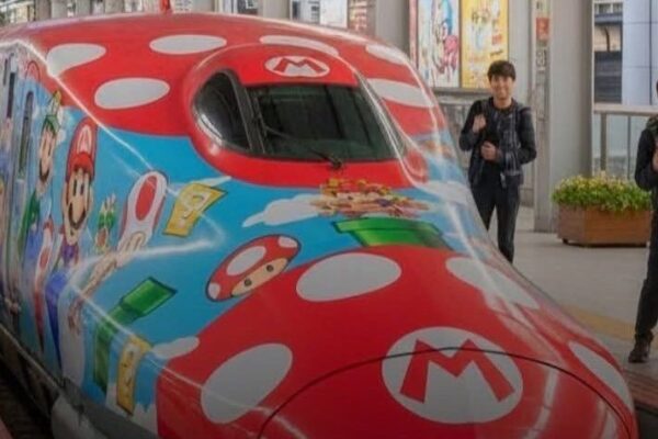 Trem-bala do Super Mario – uma experiência única no Shinkansen em Kyushu