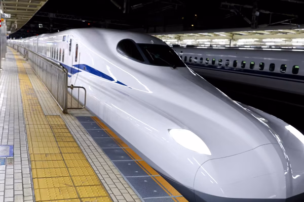 O Shinkansen da madrugada
