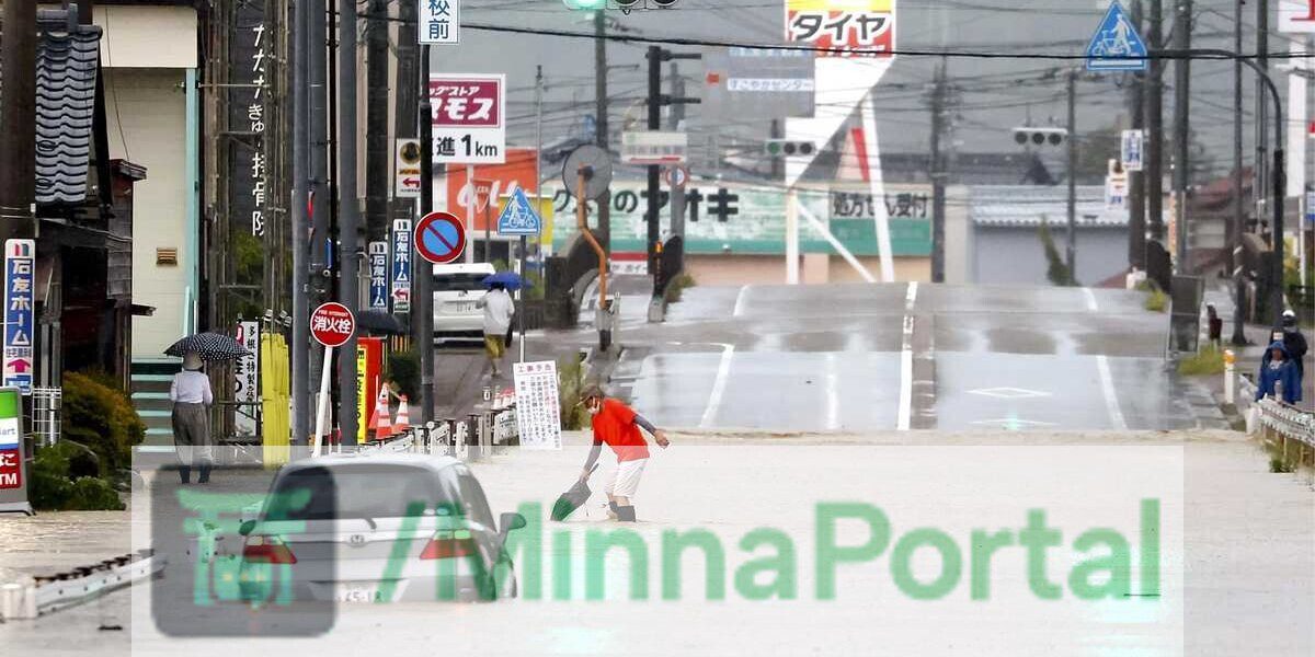 Chuva recorde isola vilas em Ishikawa